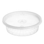 WY 圆形透明塑料汤盒套装 8 oz. - 240套/箱