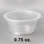 塑料透明调料杯 0.75 oz. (非套装) - 2500/箱