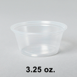 塑料透明调料杯 3.25 oz. (非套装) - 2000/箱