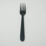 7" Heavy Black Plastic Fork - 1000/Case