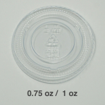 Plastic Lid for 0.75 to 1oz. Plastic Portion Cup - 2500/Case