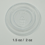 Plastic Lid for 1.5 to 2oz. Plastic Portion Cup - 2000/Case
