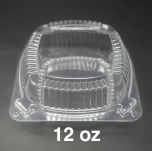 J038 正方形透明塑料盒 12 oz. - 240/箱