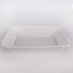 AHD 长方形白色塑料餐盒套装 16 oz. (038) - 150套/箱