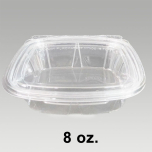 Dart 长方形透明塑料盒套装 8 oz. (CH8DEF) - 200/箱