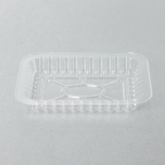 WS 1磅锡纸烤盘长方形透明塑料盖 - 1000/箱