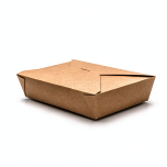 Kraft Folded Paper #2 Food Box 49 oz. - 200/Case