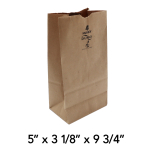 Duro Husky Heavy Duty 4 lb. Kraftpaper Bag - 400/Case