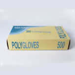 WS Unisize Clear Poly Glove 500 Pcs/Box - 10 Boxes/Case