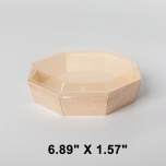 Premium Octagon Wooden Box Set 6.89 X 1.57 - 300/Case