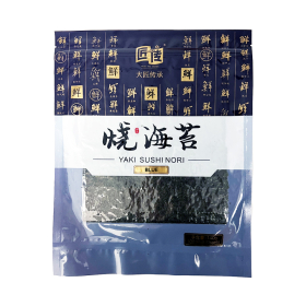 Premium Sushi Nori Half Cut Sheet, Blue, 100 Sheets/Bag - 80 Bags/Case
