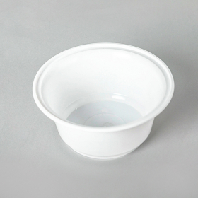 AHD 36 oz. Round White Plastic Bowl Base 8340 (Not Combo) - 200/Case