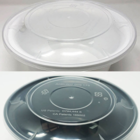 AHD 圆形透明塑料碗盖 (8320/8340) - 300/箱
