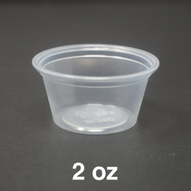 2 oz. Clear Plastic Portion Cup (Not Combo) - 2000/Case