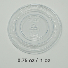 Plastic Lid for 0.75 to 1oz. Plastic Portion Cup - 2500/Case