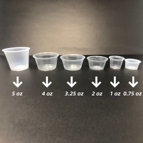 Plastic Lid for 1.5 to 2oz. Plastic Portion Cup - 2000/Case