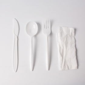 餐具四件套 纸巾, 刀, 叉, 勺 - 400/箱