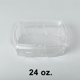 Dart 长方形透明塑料盒套装 24 oz. (CH24DEF) - 200/箱
