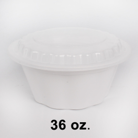 HT 36 oz. 圆形白色塑料碗套装 - 150套/箱
