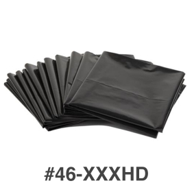 Black Plastic Garbage Bag #46 XXXHD Extra Heavy Duty 23