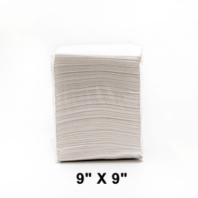 HW 9" X 9" 白色饮料纸巾 - 2300/箱