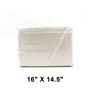 HW 16" X 14.5" 高级白色双层堂吃纸巾 - 1800/箱