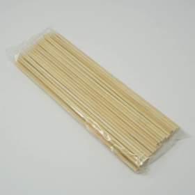 1/8" (3 mm) X 8" Thin Round Bamboo Skewer - 10000/Case