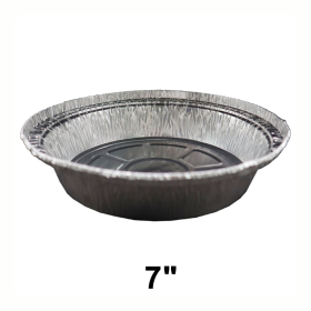 WS 7" Round Aluminum Foil Pan (Not Combo) - 500/Case