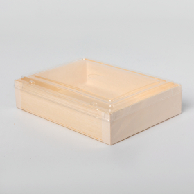 豪华 长方形木质餐盒套装 8.58 X 5.59 X 1.57 - 500/箱